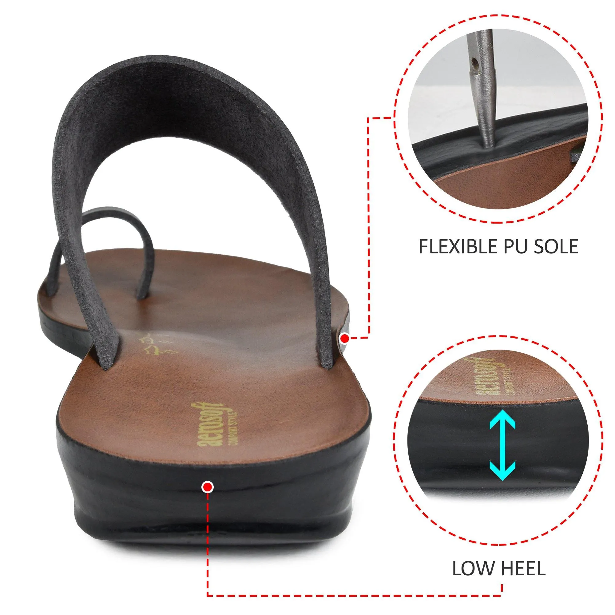 Aerosoft - Veawil LS4829 Vintage Arch Support Outdoor Comfortable Walking Summer Sandals for Women