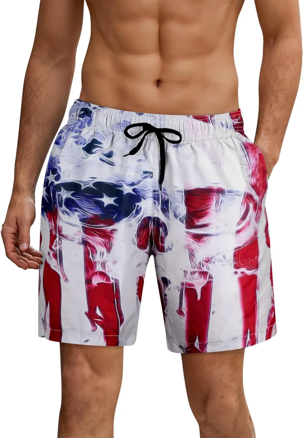 ALISISTER Mens Swim Trunks with Compression Liner Bathing Suit Summer Swimming Shorts