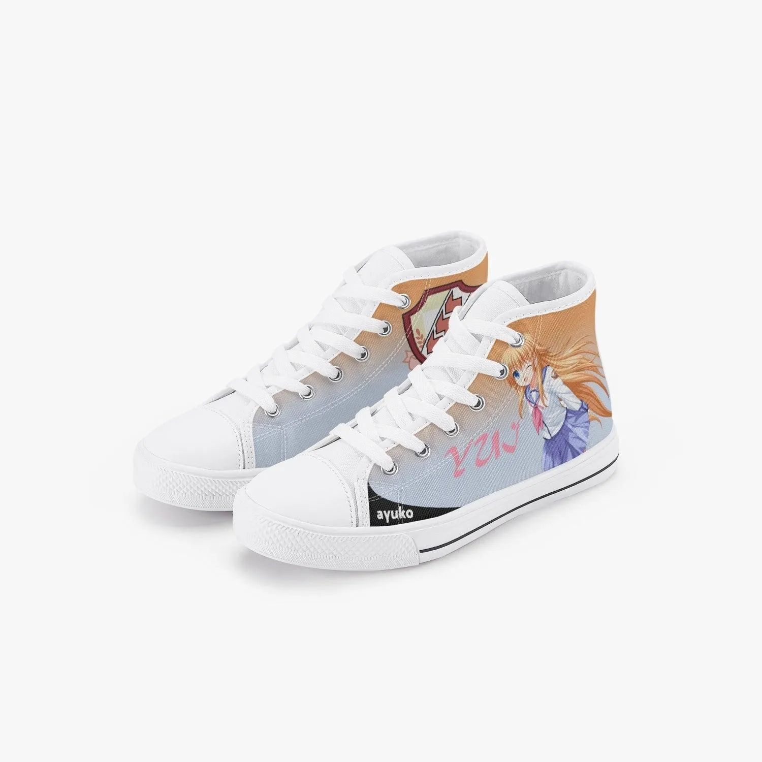 Angel Beats Yui Kids A-Star High Anime Shoes