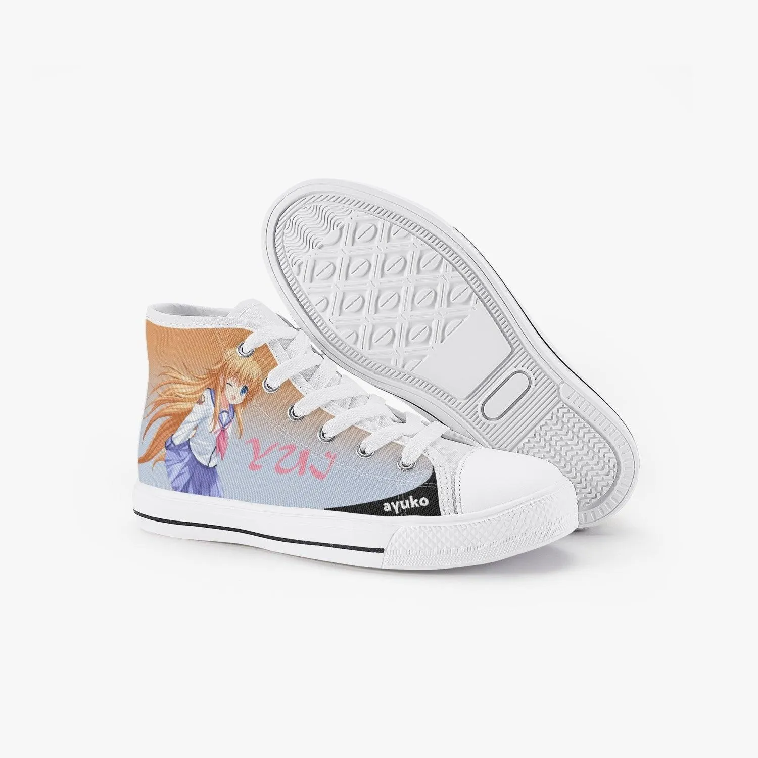 Angel Beats Yui Kids A-Star High Anime Shoes