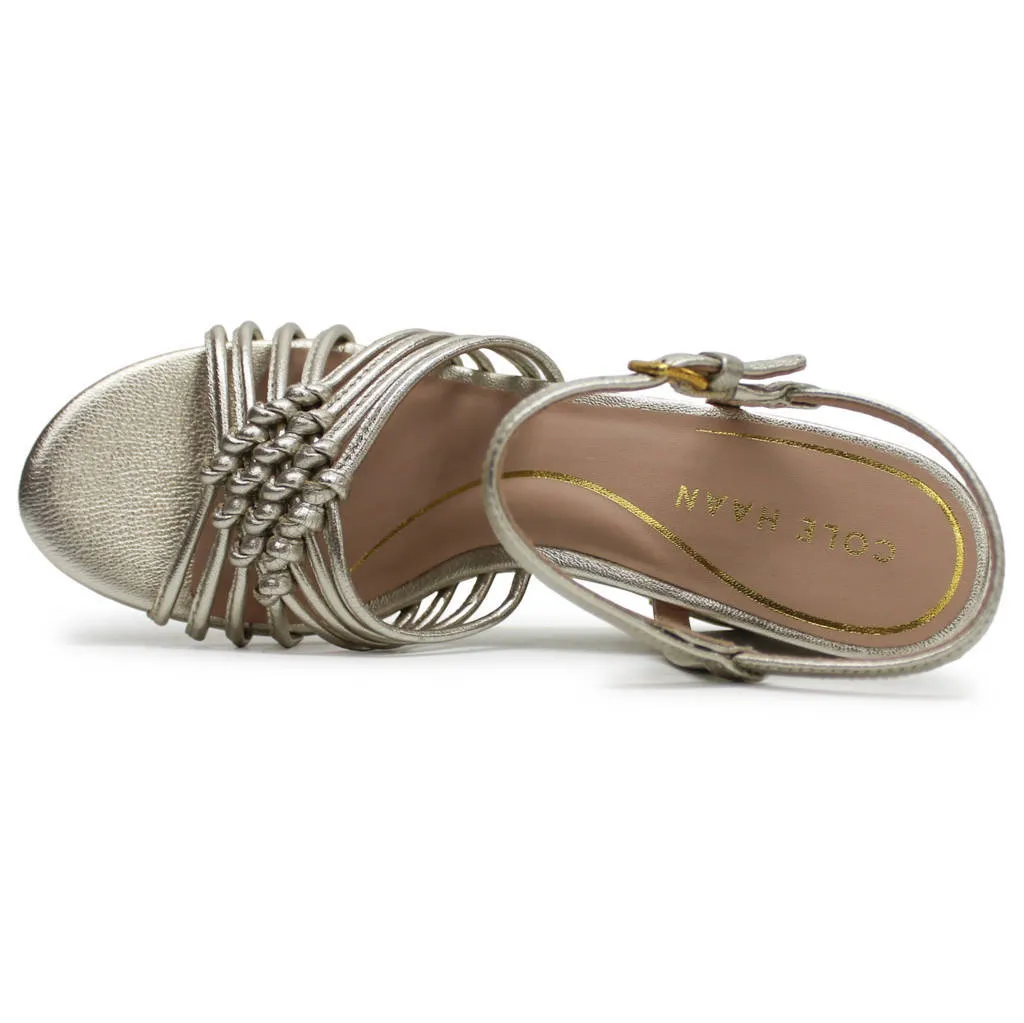 Cole Haan Jitney Knot Wedge Leather Women's Wedge Heels Sandals