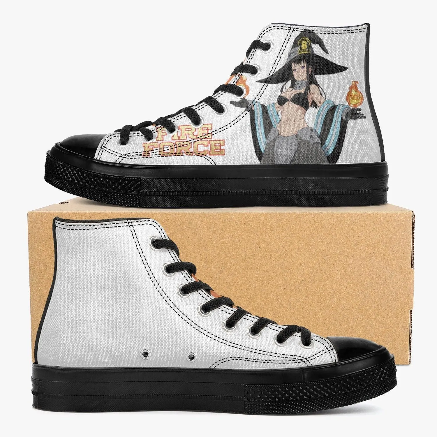 Fire Force Maki A-Star High Anime Shoes