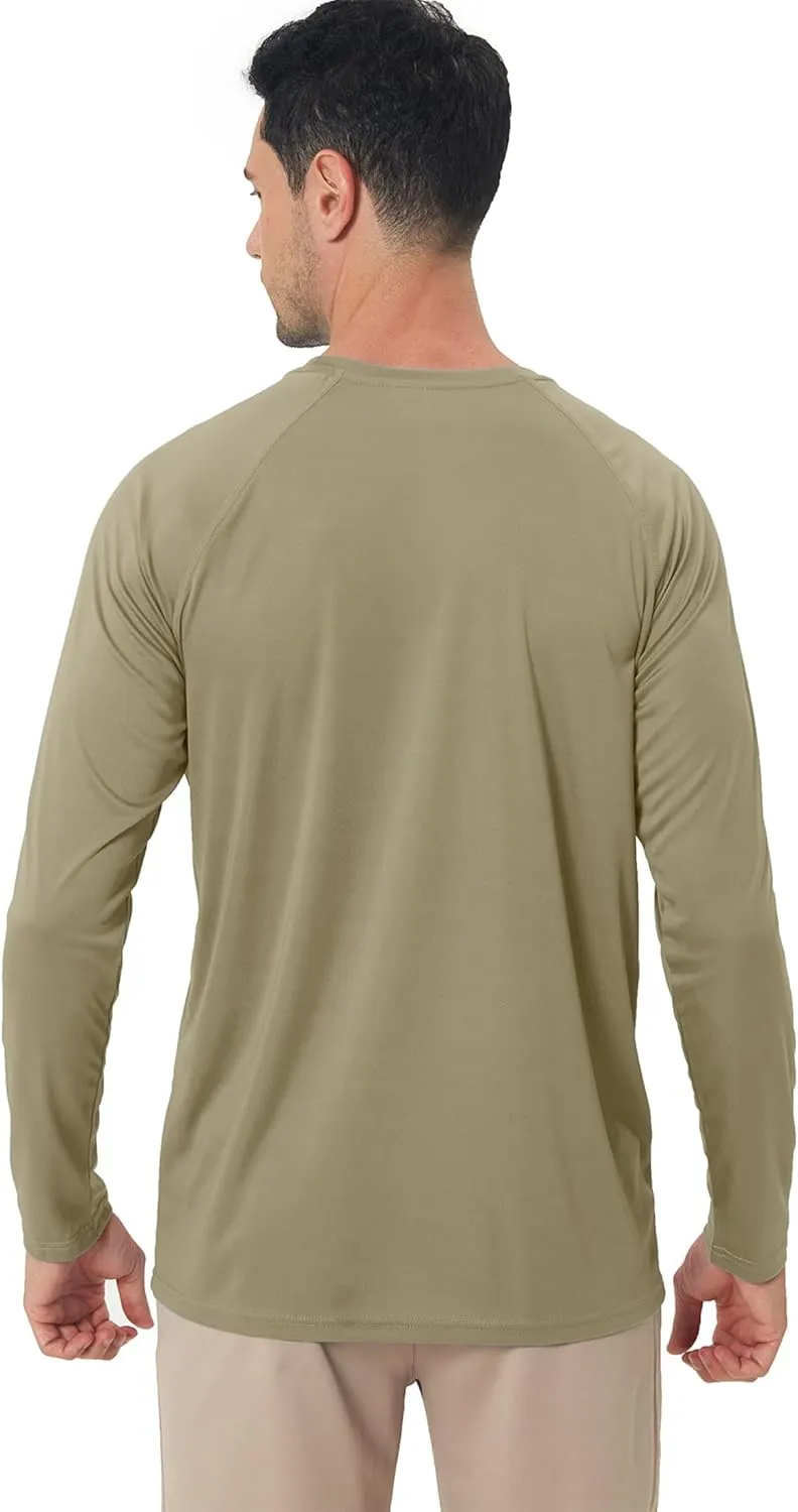 Men's Sun Protection Hoodie Rash Guard Shirts Long Sleeve UPF 50  Swim Fishing Shirt with Hood Lightweight UV SPF