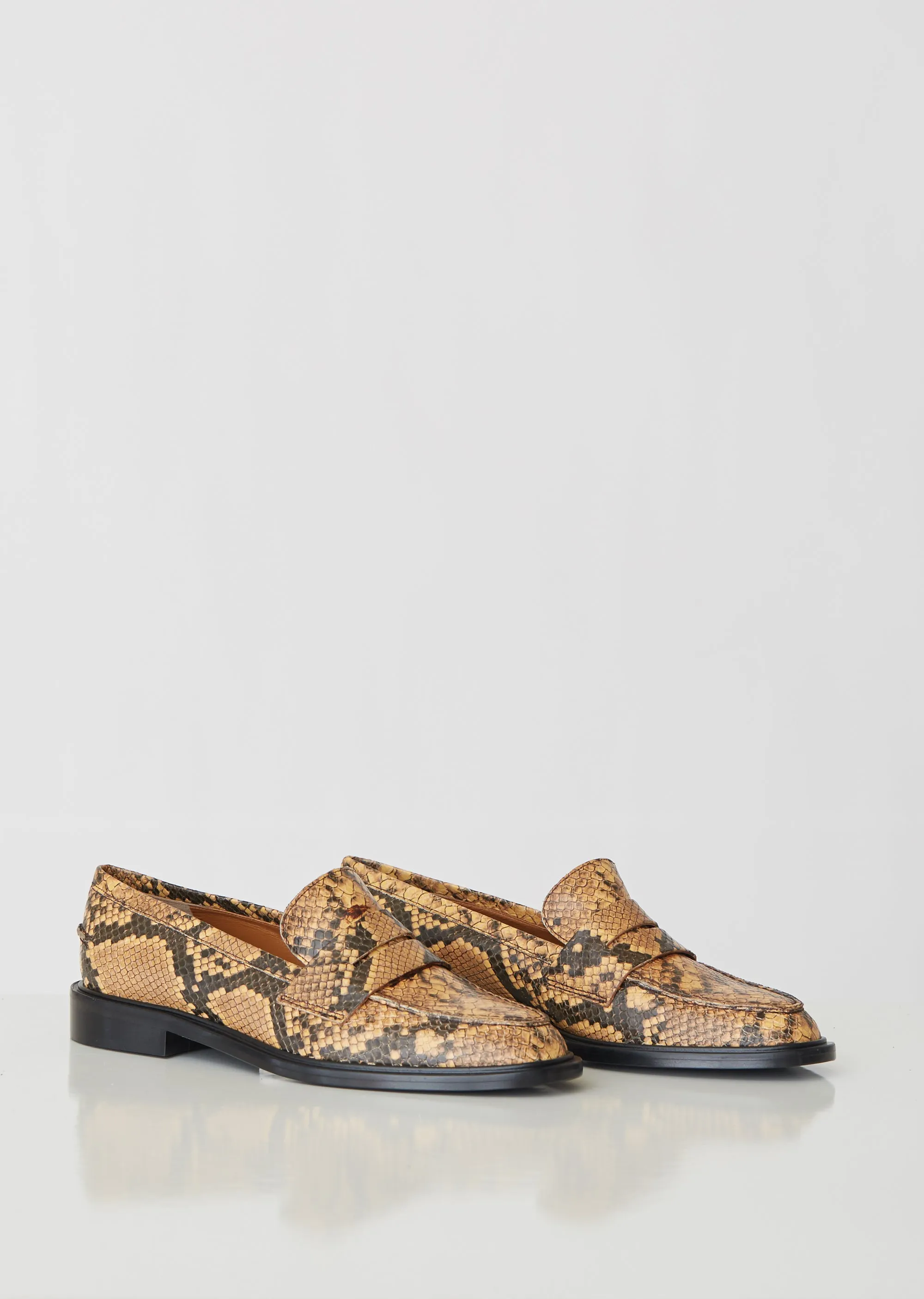 Monti Printed Snake Loafers
