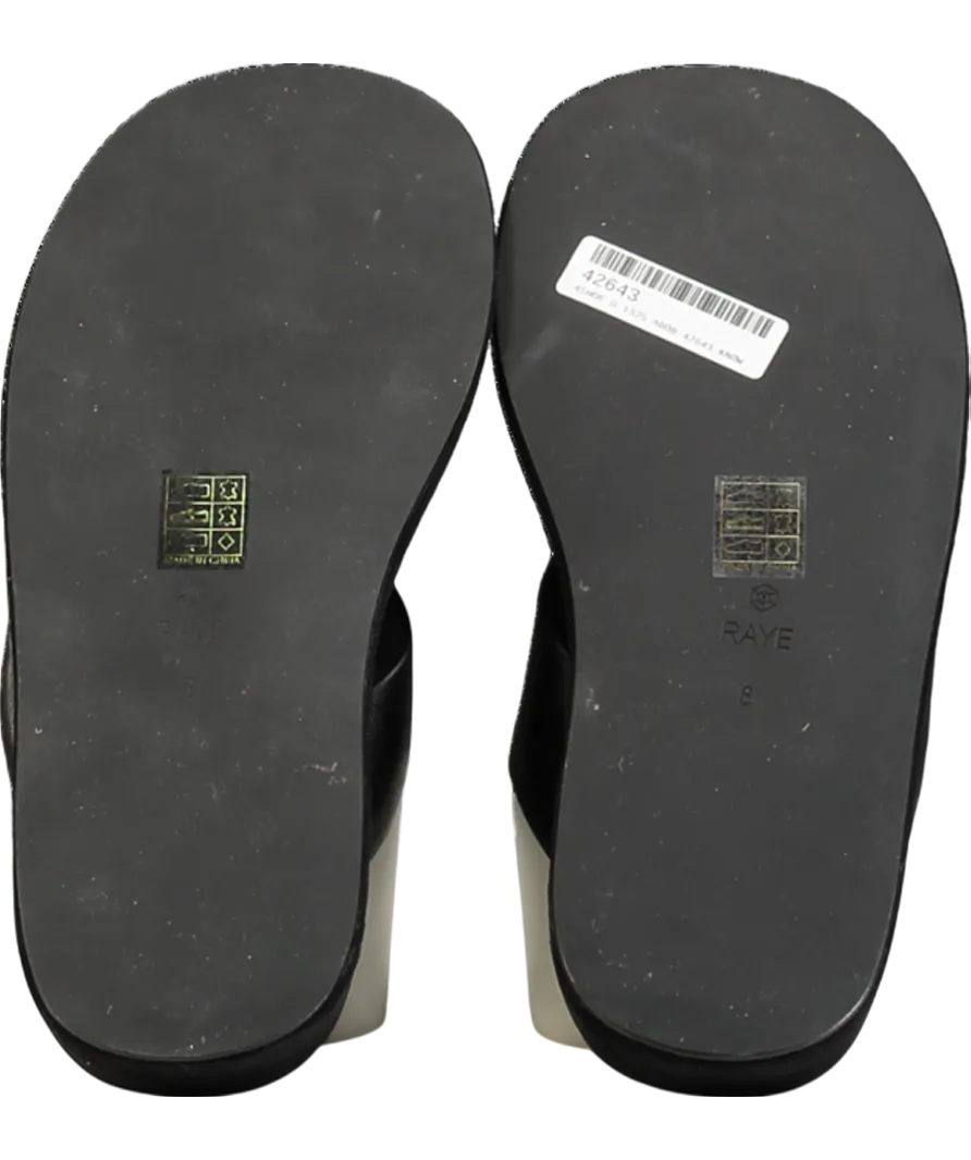Raye Black Chris Sandal UK 6 EU 39 👠