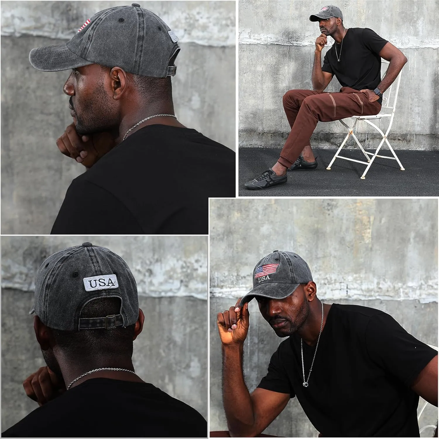 Washed American Flag Baseball Cap Retro Adjustable Sun Dad Gift Hats for Men Women Fashion Trucker Cap Unisex
