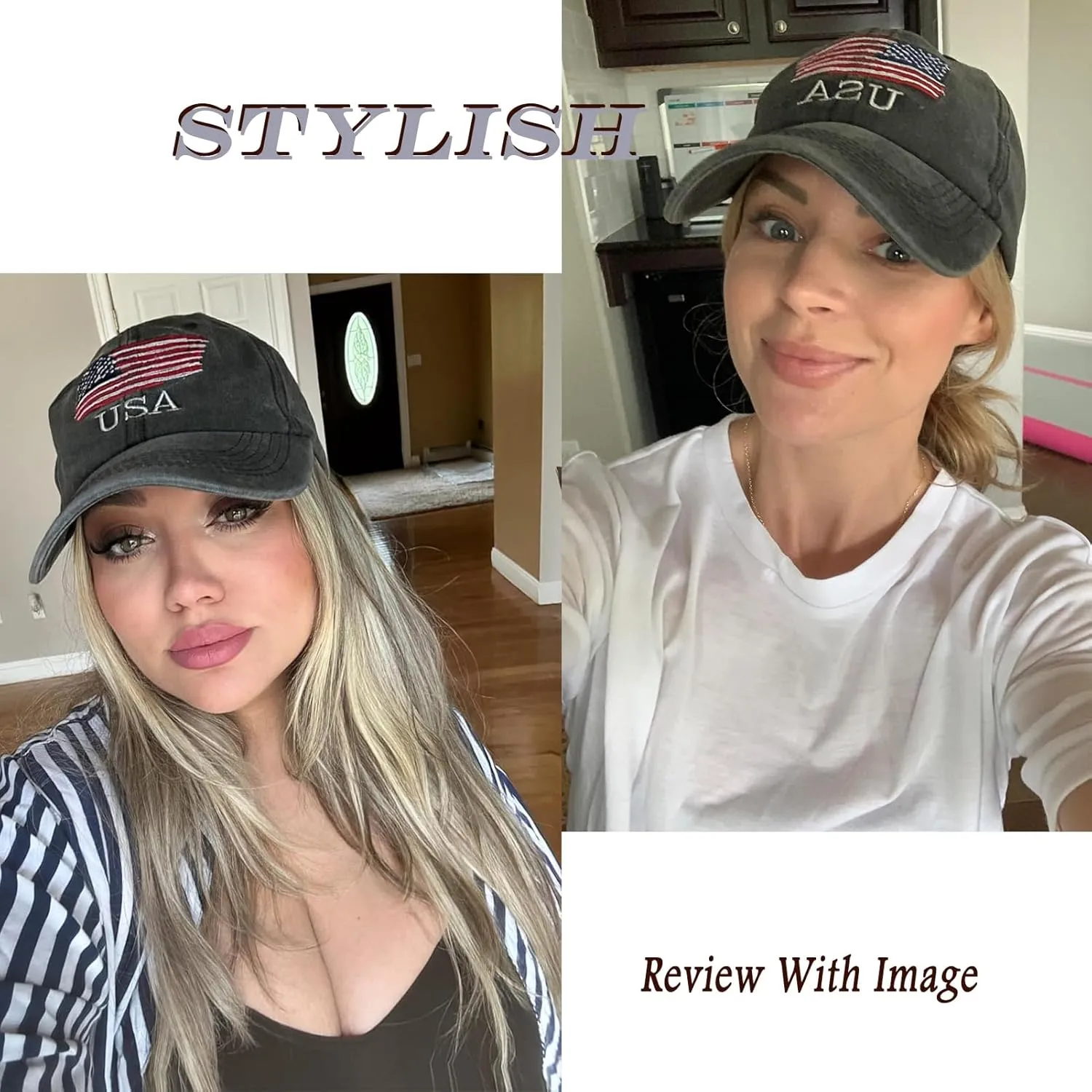 Washed American Flag Baseball Cap Retro Adjustable Sun Dad Gift Hats for Men Women Fashion Trucker Cap Unisex
